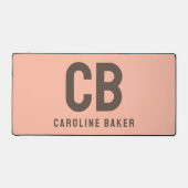 Trend Kleur Zachte Perzik Naam Bureaumat (Voorkant)