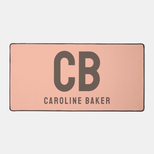 Trend Kleur Zachte Perzik Naam Bureaumat (Voorkant)
