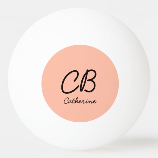 Trend Kleur Zachte Perzik Naam Ping Pong Bal Pingpongballen (Voorkant)
