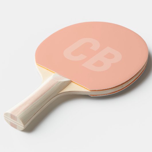 Trend Kleur Zachte Perzik Ping Pong Paddle Tafeltennisbatje (Voorkant Gekanteld)