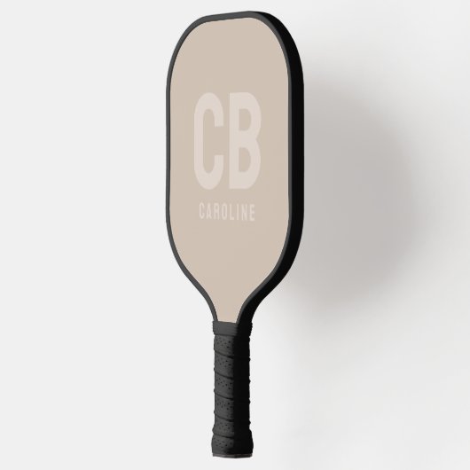 Trend Kleur Zachte Taupe Pickleball Paddle (Links)