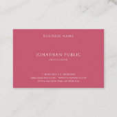 Trend Kleuren Geel Bruin Rood Minimalistisch Moder Visitekaartje (Achterkant)