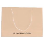 Trend kleuren - Peach Blush Grote Gift Bag Groot Cadeauzakje (Achterkant)