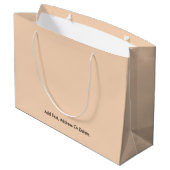 Trend kleuren - Peach Blush Grote Gift Bag Groot Cadeauzakje (Achterkant Gekanteld)