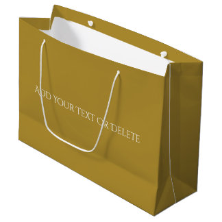 Trend kleuren - Sunny Olive Grote Gift Bag Groot Cadeauzakje