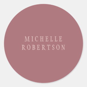 Trend Roos Dust Gold Creative Unique Classical Ronde Sticker