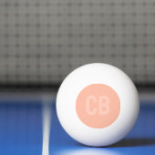 Trend Soft Peach Monogram Ping Pong Ball (Net)