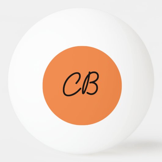 Trend Verse Tangerine Monogram Ping Pong Ball (Achterkant)