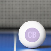 Trend Zacht Violet Monogram Ping Pong Ball (Net)