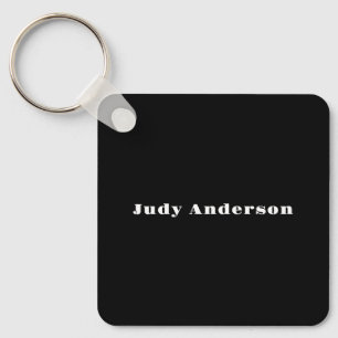 Trend Zwart Bold Professioneel Eenvoudig Modern Ee Sleutelhanger