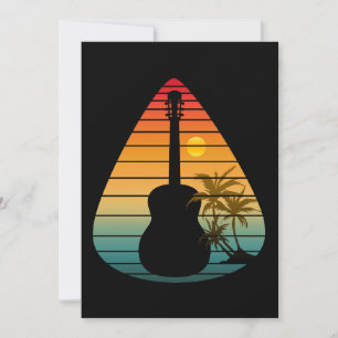 TRENDIGE GUITAR PICK ZONSONDERGANG KAART