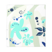 Trending abstract Patroon lichte kleur bloemblob Notitieblok (Voorkant)
