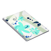 Trending abstract Patroon lichte kleur bloemblob Notitieboek (Rechterzijde)