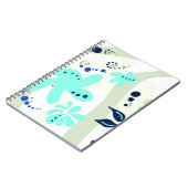 Trending abstract Patroon lichte kleur bloemblob Notitieboek (Linkerzijde)