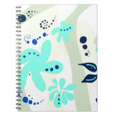 Trending abstract Patroon lichte kleur bloemblob Notitieboek (Voorkant)