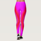 Trending Abstracte roze Leggings (Achterkant)