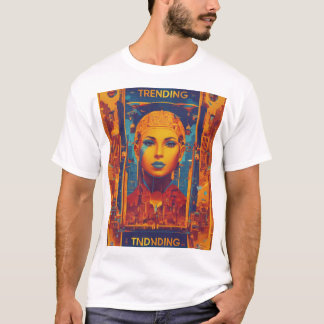Trending afgedrukt t-shirt