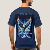 Trending Blue Angel Michel Basic T-Shirt by Zazzle (Achterkant)
