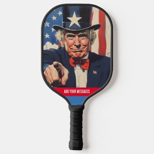 Trending Custom Message Trump 2024 Pickleball Paddle (Achterkant)