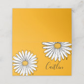 Trending Daisy Oranje inky art (Buitenkant ongevouwen)