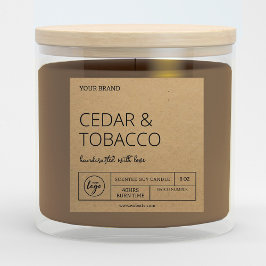 Trending Downloadbare Kraft Candle Labels Kaart