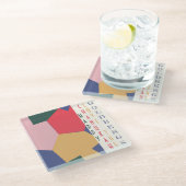 Trending Dreidels Glazen Onderzetter (Schuin)