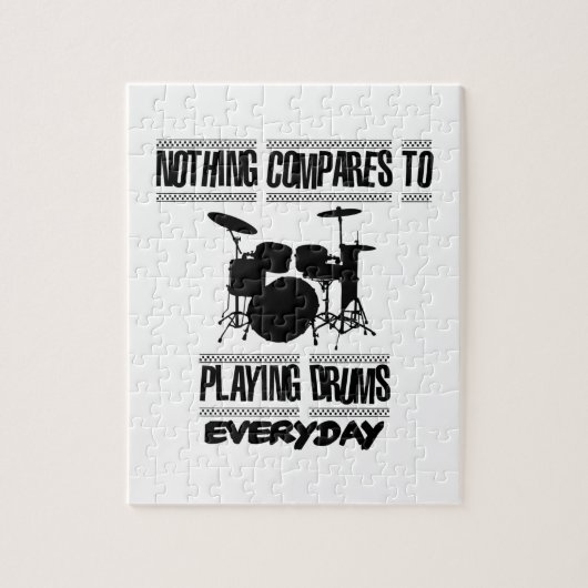 Trending Drummer-design Legpuzzel (Verticaal)