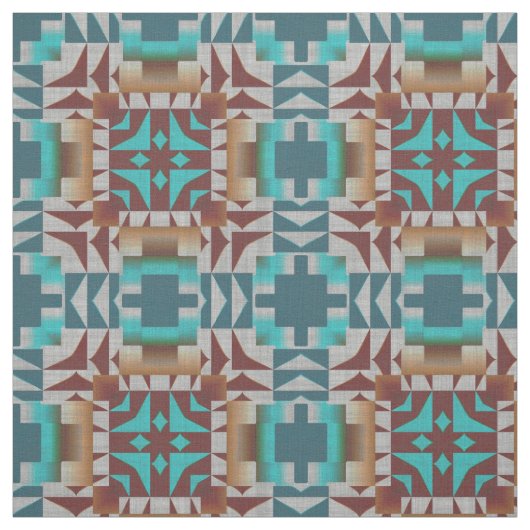 Trending Eclectic Bohemian Mosaic Pattern Stof (Swatch)