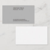 Trending Elegant Creatieve Nostalgie Grijs Plain Visitekaartje (Voorkant / Achterkant)