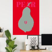 Trending Fruit en Groente Illustraties Poster (Thuiskantoor)