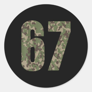 Trending Gen Alpha Zes Zeven 6 7 Meme Cam Multi Ca Ronde Sticker