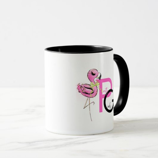 Trending  Girly Mode Decor Gifts Flamingo Mok (Voorkant rechts)