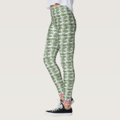 Trending Groen Grass Capri Leggings (Links)