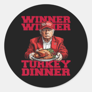 Trending Humor Trump Winnaar Turkije Dinnerth Ronde Sticker