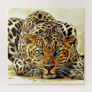 Trending Leopard Blue Eyes Puzzle Legpuzzel