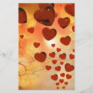 Trending love hararts, accessoires. Valentijnsdag Briefpapier