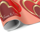 Trending Love Loading Red Hearts Personalized Gift Cadeaupapier (Rol Hoek)