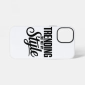 Trending maar niet mijn stijl Grappig Sarcastisch iPhone Hoesje (Achterkant horizontaal)
