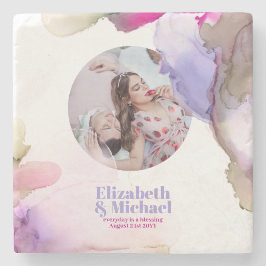 Trending Marble Onderzetter Moody Waterverf PHOTO (Voorkant)