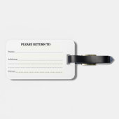 Trending mode kat gepersonaliseerde Bagagelabels (Achterkant horizontaal)