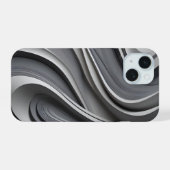 Trending Modern Gray Phone Case iPhone 15 Hoesje (Achterkant horizontaal)