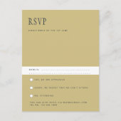 Trending Modern minimalist Simple Wedding RSVP POS Briefkaart (Voorkant)