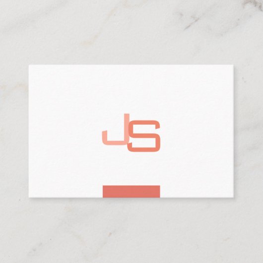 Trending Monogram Modern Elegant Sjabloon Visitekaartje (Voorkant)