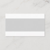 Trending Professional modern Stijlvol White Visitekaartje (Achterkant)