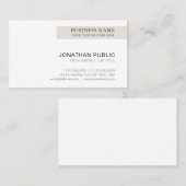 Trending Professioneel Modern Chique Minimalist Visitekaartje (Voorkant / Achterkant)