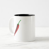 Trending Red chili Tweekleurige Koffiemok (Voorkant links)