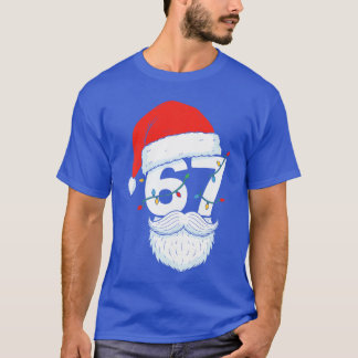 Trending Si Seven Meme Christmas 67 Santa Face Men T-shirt