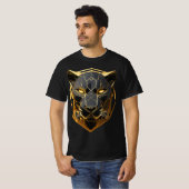 Trending T-shirt Black Panther design bedrukt T-sh (Voorkant volledig)