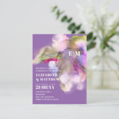 Trending Technicolor Watercolor Trouw Uitnodiginge (Staand voorkant)