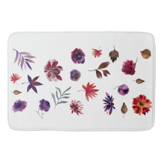 Trending Waterverf Floral Badmat